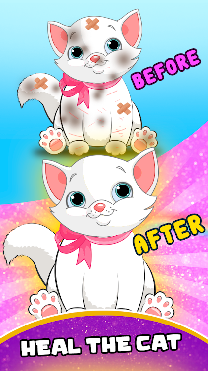 #1. Rescue Cat - Pet Grooming Game (Android) By: Vasundhara Game Studios