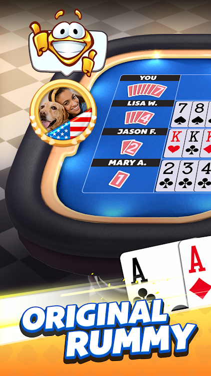 #1. Rummy Plus -Original Card Game (Android) By: Zynga