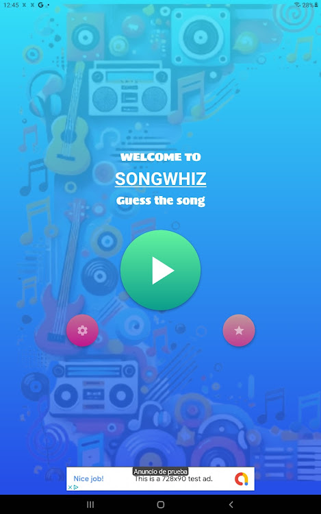 #6. SongWhiz: Guess the songs! (Android) By: Adrián Arias