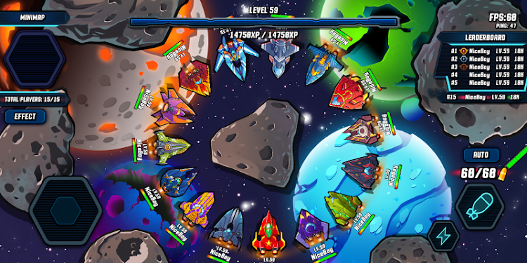 #1. Spaceship Fighter Online (Android) By: OUTPLAY GAME STUDIO