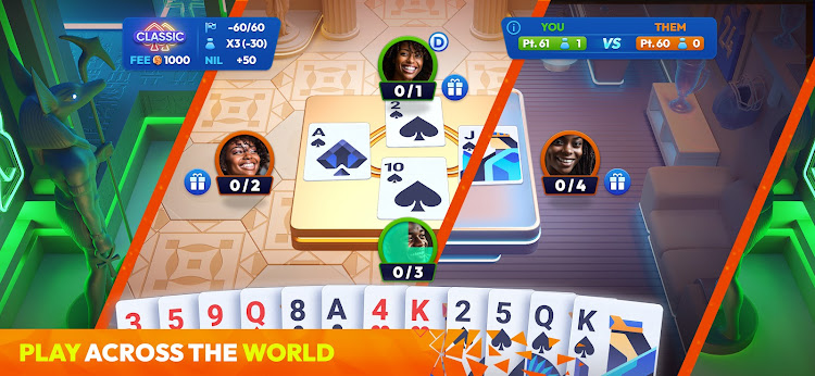 #1. Spades Masters - Card Game (Android) By: YallaPlay