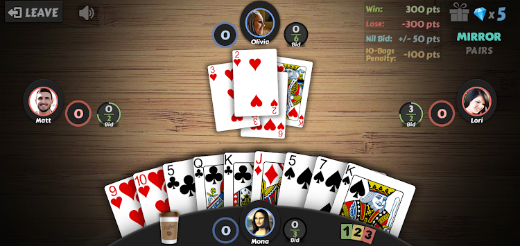 #1. Spades - Offline Card Games (Android) By: dedi