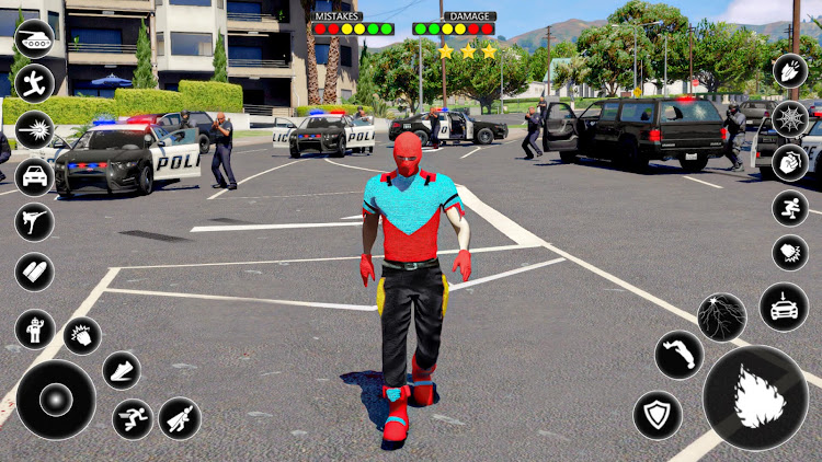 #1. Spider Vice Town Rope Hero Man (Android) By: Proficient Games