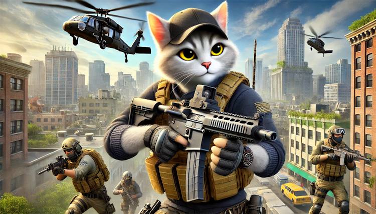 #1. Super Cat Hero Open World Game (Android) By: Getflynz