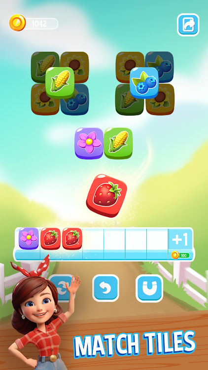 #1. Tile Rush - Match and Farm (Android) By: Parrotgames