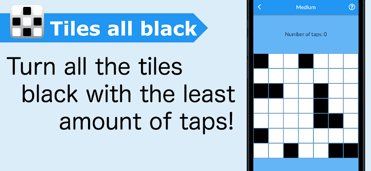 #1. Tiles all black/Brain training (Android) By: zero2onemys