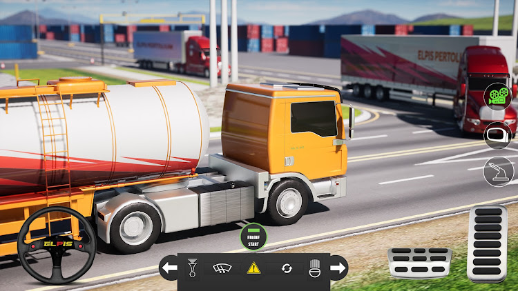 #1. Truck Games Truck Simulator 3D (Android) By: Elpis Games