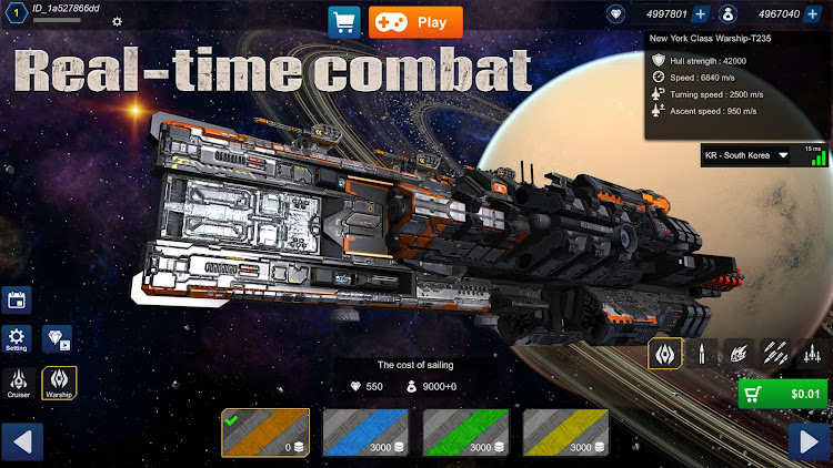 #1. Warship War : Alien Invasion (Android) By: My School Life