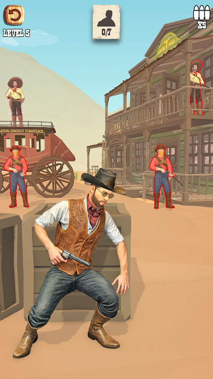 #1. West Shooting Cowboy Games (Android) By: Rebel Actions