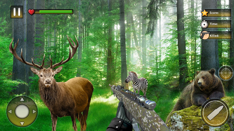 #1. Wild Animal Hunting Games (Android) By: Games Lobby