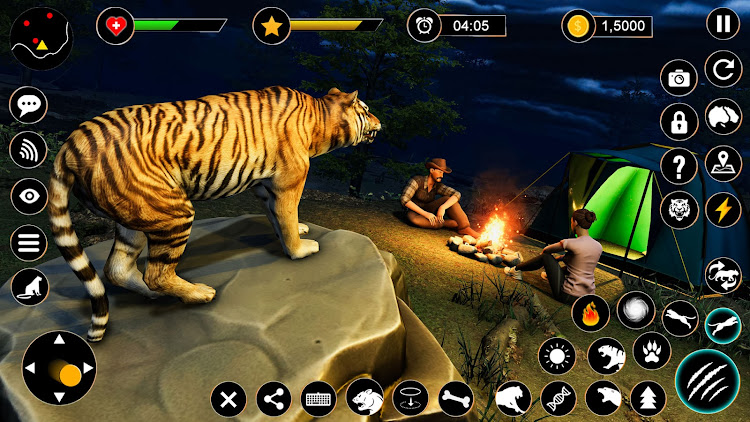 #1. Wild Tiger Simulator Animal 3D (Android) By: Fusion Games Studio