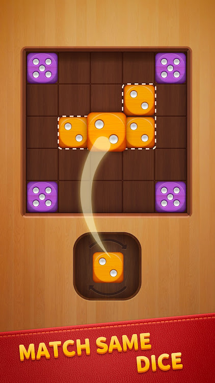 #1. Woody Dice - Merge Puzzle (Android) By: Shared Fun