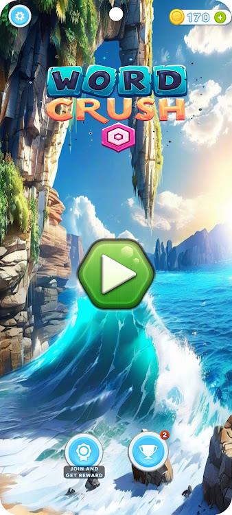 #1. Word Crush: Hexa Hidden Puzzle (Android) By: EvoCraft Creations