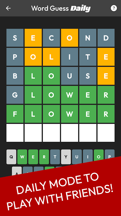 #1. Word Guess Infinite (Android) By: Chavalo Tech