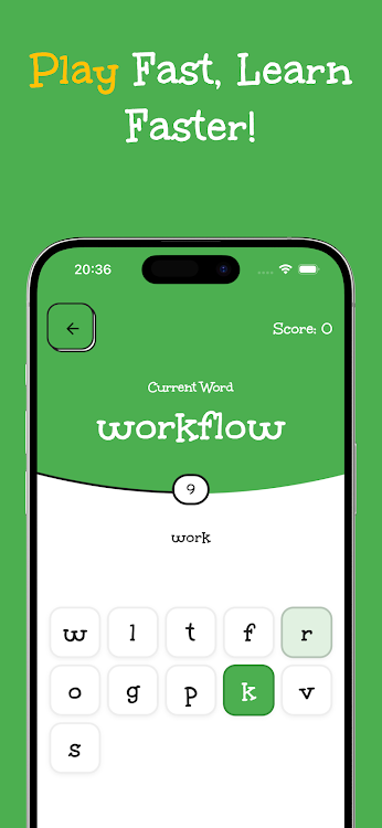 #1. WordGroove: Language Game (Android) By: Mobitra