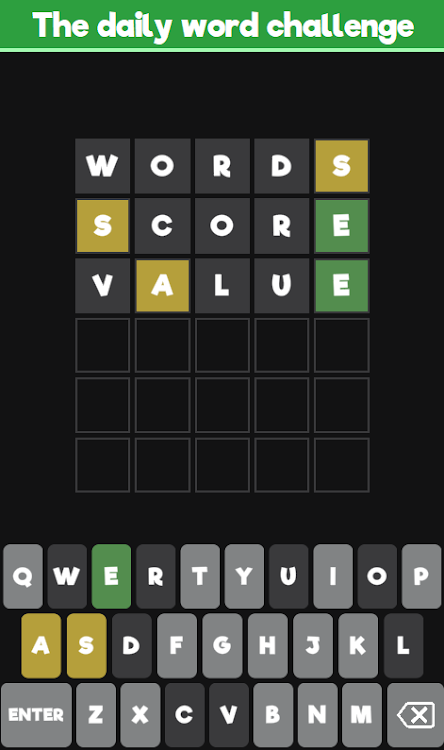 #1. Worde - Word Guess Challenge (Android) By: RomainImberti