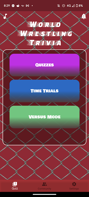 #1. World Wrestling Trivia (Android) By: DBTechProjects