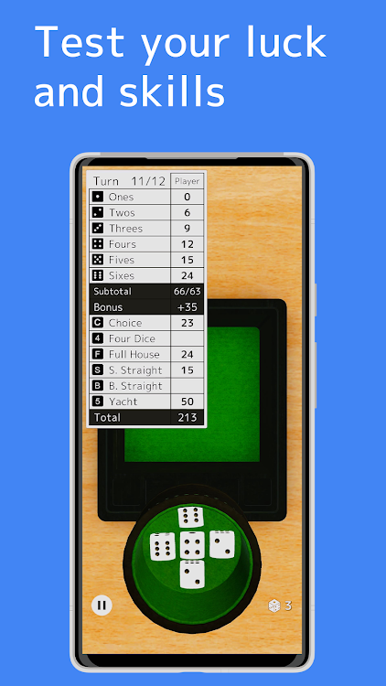 #1. Yacht Dice (Android) By: n2dev