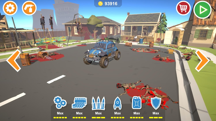 #1. Zombie Cars Crush: Racing Die (Android) By: Black Box Digital