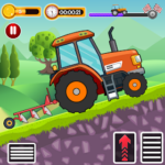  Kids Tractor Uphill Truck Race 